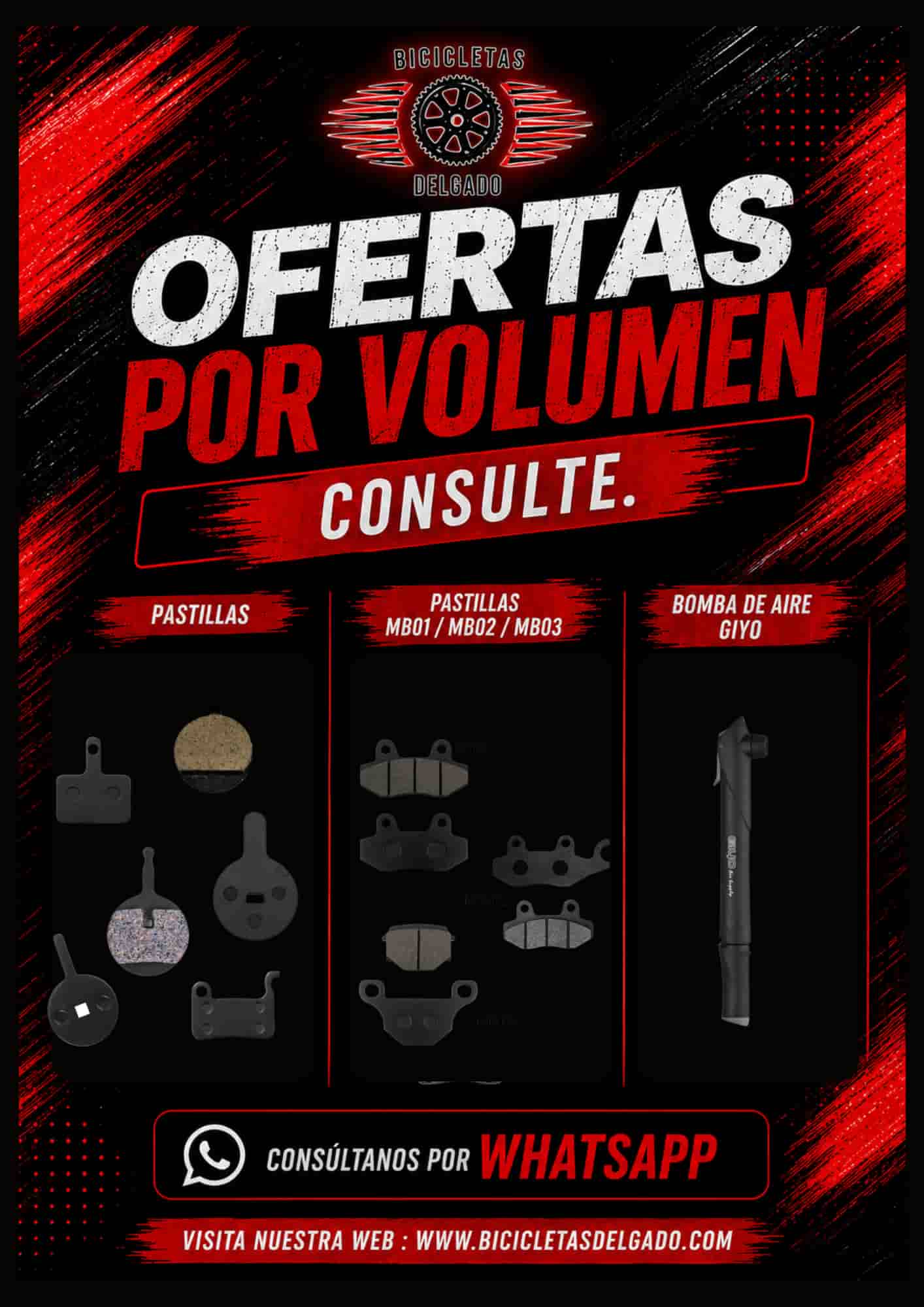 PASTILLAS DE FRENO MOTO x 10